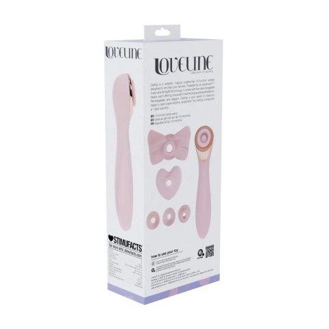 Darling - AirTap Wand Vibrator with Five Head Attachments - Pink