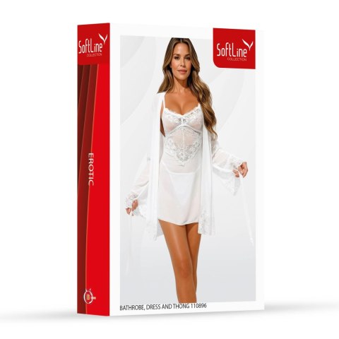 Bathrobe, dress and thongt 110896 white L