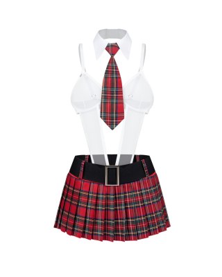 Kostium 5-częściowy College Girl L/XL Obsessive Obsessive