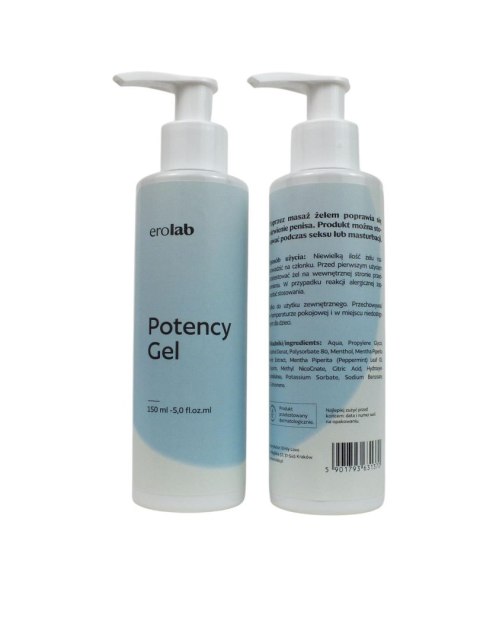 Żel Na Potencję Silniejsza Erekcja I Efekt Chłodzenia,150ml-EroLab