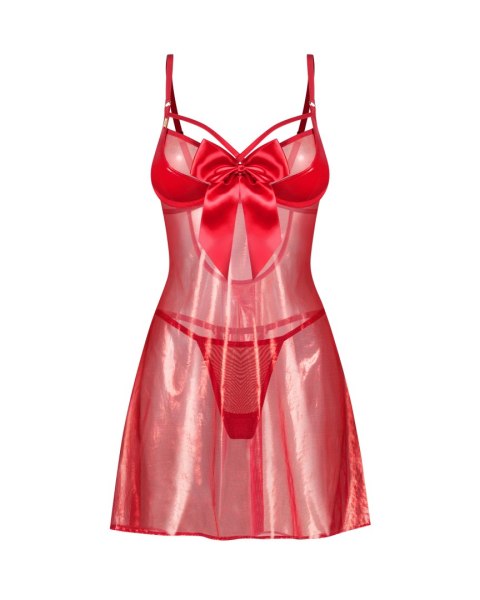 Babydoll i stringi Gifty Red L/XL Obsessive Obsessive