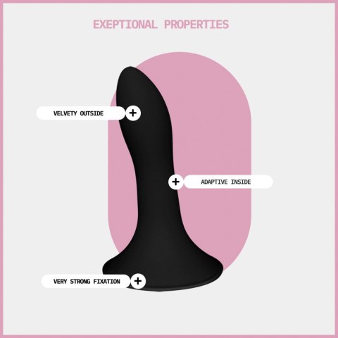 Dildo czarne 14cm HITSENS 5 Adrien Lastic