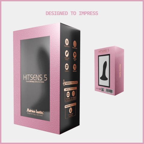 Dildo czarne 14cm HITSENS 5 Adrien Lastic