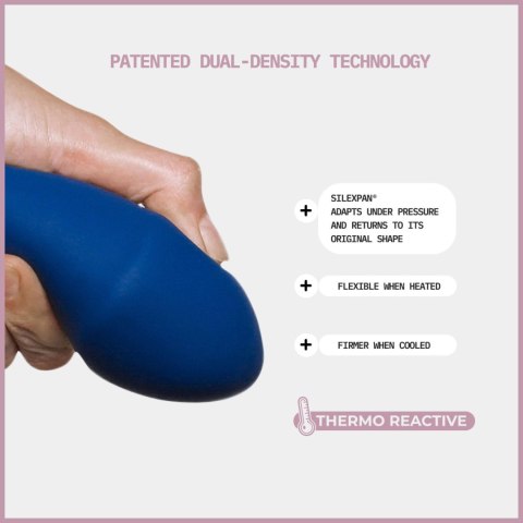 Dildo niebieskie 17.5cm HITSENS 1 Adrien Lastic