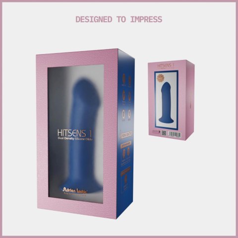Dildo niebieskie 17.5cm HITSENS 1 Adrien Lastic