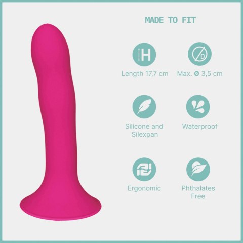 Dildo różowe 17.3cm HITSENS 4 Adrien Lastic