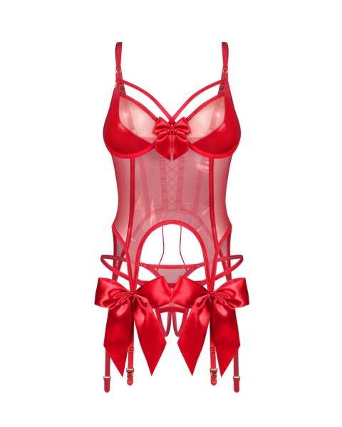 Gorset i stringi Gifty Red S/M Obsessive Obsessive