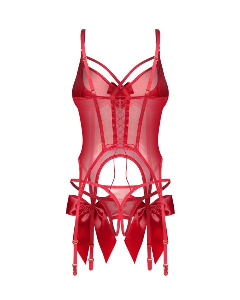 Gorset i stringi Gifty Red S/M Obsessive Obsessive