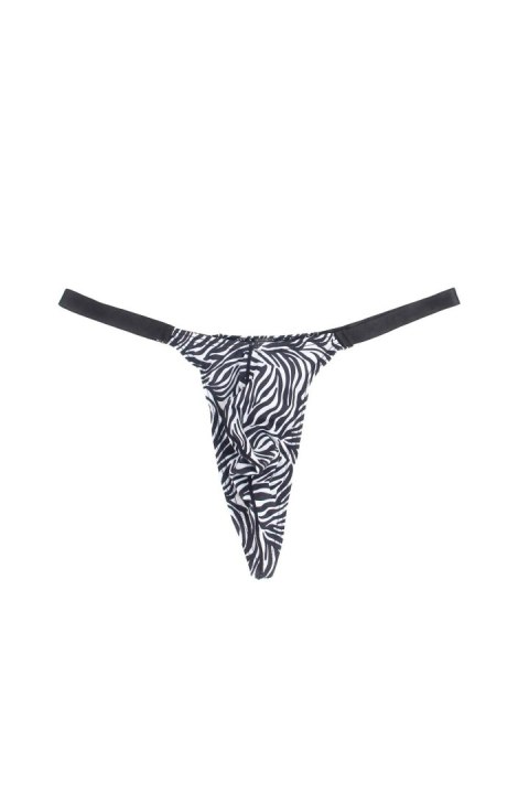 Sexy men's thong with zebra print S/M