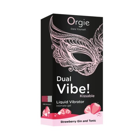 Wibrator w płynie Dual Vibe! Strawberry Gin&Tonic Liquid Vibrator Orgie Orgie