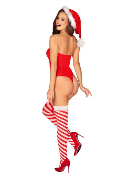 Bielizna-Kissmas pończochy czerwone S/M
