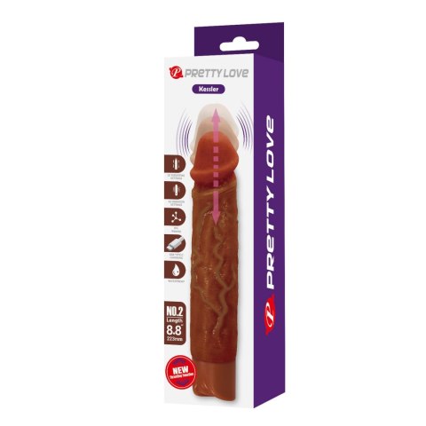 Pretty Love Kessler Brown Thrusting Vibrating Dildo
