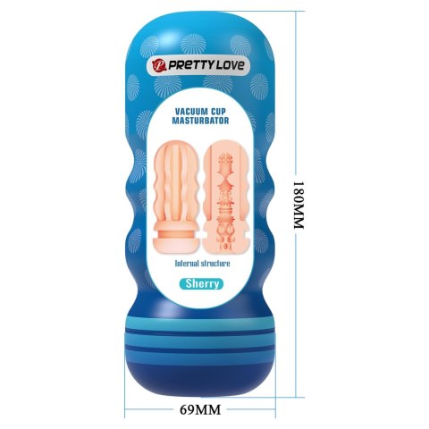 Pretty Love Sherry Multi-Texture Vacuum Cup Masturbator