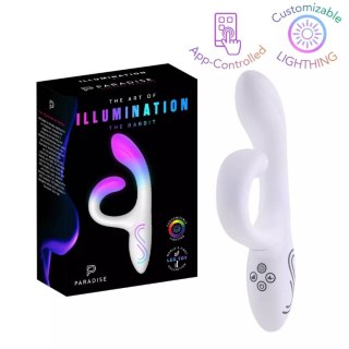 Wibrator króliczek LED The Rabbit White Paradise Illumination Paradise Pleasure