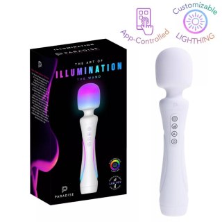 Wibrator z oświetleniem LED The Wand White Paradise Illumination Paradise Pleasure