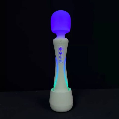 Wibrator z oświetleniem LED The Wand White Paradise Illumination Paradise Pleasure