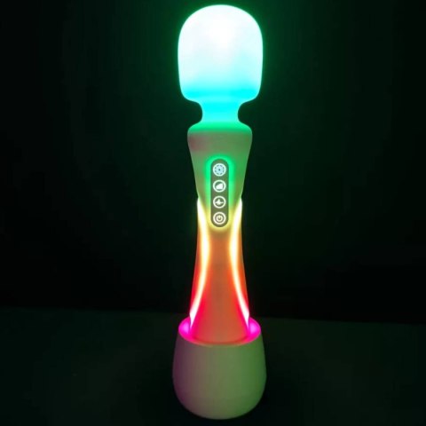 Wibrator z oświetleniem LED The Wand White Paradise Illumination Paradise Pleasure