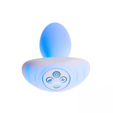 Wibrujący korek analny LED The Plug White Paradise Illumination Paradise Pleasure