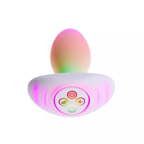 Wibrujący korek analny LED The Plug White Paradise Illumination Paradise Pleasure