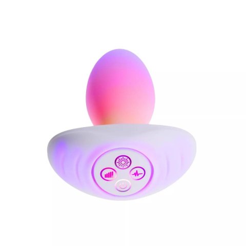 Wibrujący korek analny LED The Plug White Paradise Illumination Paradise Pleasure