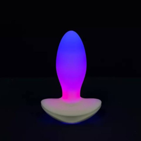 Wibrujący korek analny LED The Plug White Paradise Illumination Paradise Pleasure