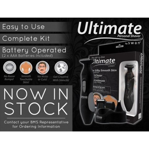 Golarka Do Męskich Miejsc Intymnych Czarna Ultimate Personal Shaver Men Swan