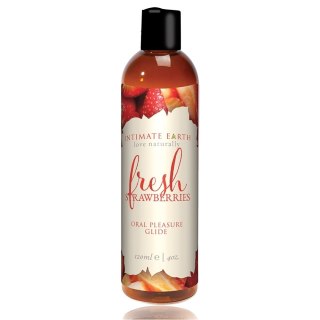 Lubrykant Fresh Strawberries Flavored Glide 120 Ml Intimate Earth