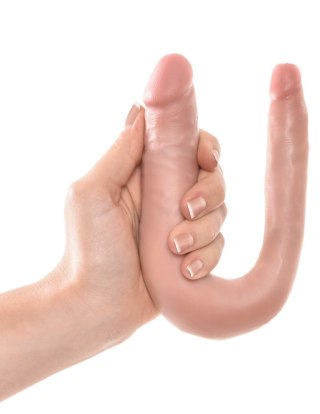 Dildo podwójne cieliste 34cm U-Shaped Small Double Trouble KING COCK