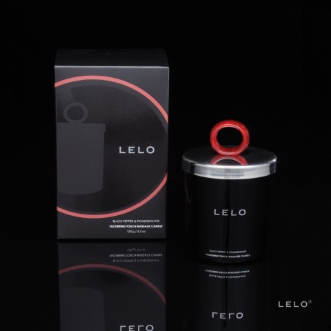 Świeczka Do Masażu O Zapachu Czarnego Pieprzu I Granatu Flickering Touch Massage Candle Black Pepper & Pomegranate 150G Lelo