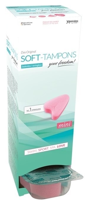 Tampony Bez Sznurka Soft Tampons Mini 10 Sztuk JoyDivision