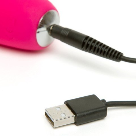Wibrator Króliczek Slimline Curve Rabbit Vibrator Pink Happy Rabbit