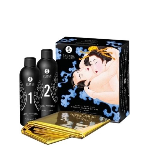 Zestaw Żeli Do Masażu O Zapachu Owoców Egzotycznych Exotic Fruits 2x250ml Shunga