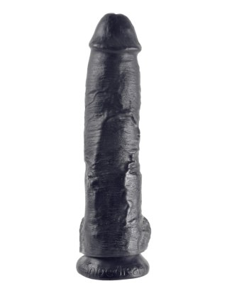 Dildo winylowe czarne 25 Cm King Cock