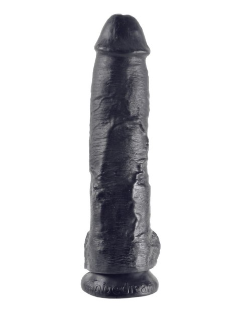 Dildo winylowe czarne 25 Cm King Cock