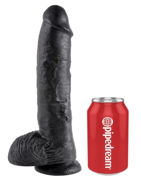 Dildo winylowe czarne 25 Cm King Cock