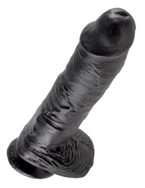 Dildo winylowe czarne 25 Cm King Cock