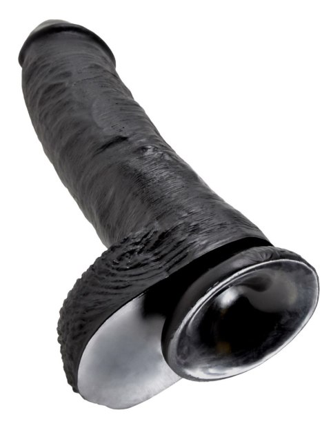 Dildo winylowe czarne 25 Cm King Cock