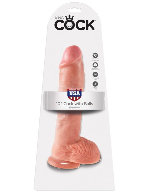 Dildo winylowe cieliste 25cm King Cock