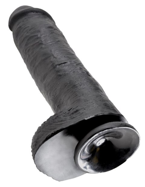 Dildo winylowe czarne 28cm King Cock