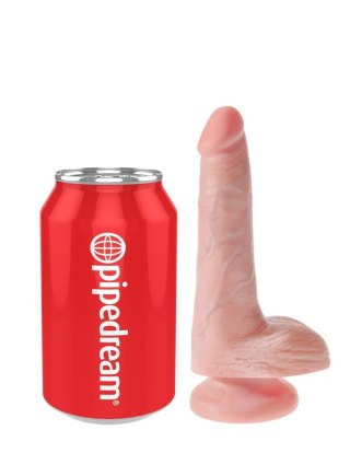 Dildo winylowe cieliste 15cm King Cock