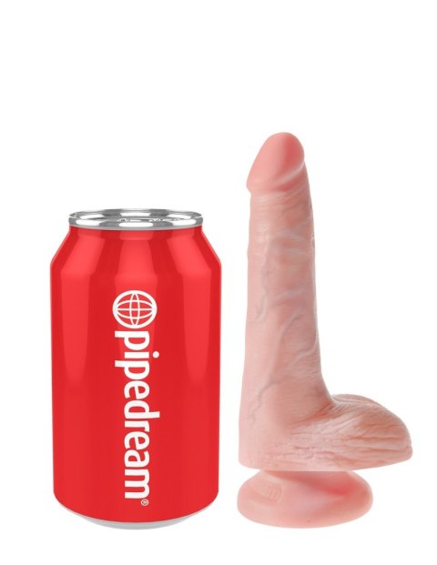 Dildo winylowe cieliste 15cm King Cock
