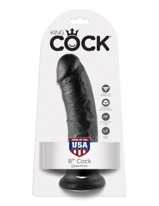 Dildo realistyczne czarne 20cm King Cock