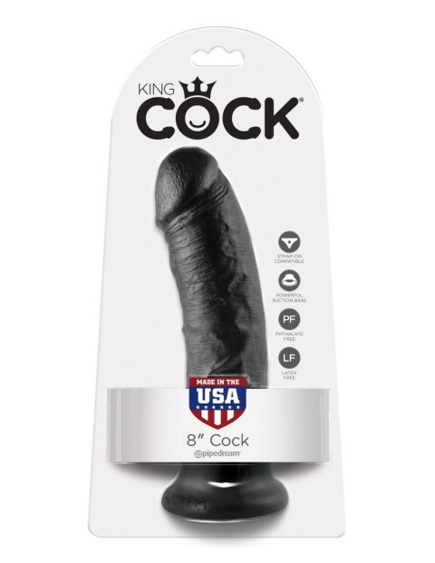 Dildo realistyczne czarne 20cm King Cock