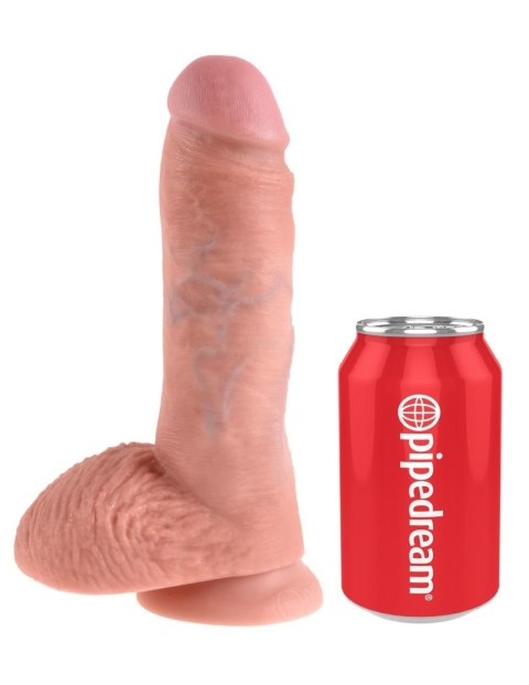 Dildo winylowe cieliste 20cm King Cock