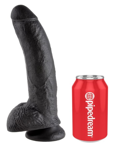 Dildo realistyczne czarne 23cm King Cock