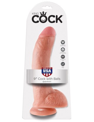 Dildo realistyczne cieliste 23cm King Cock