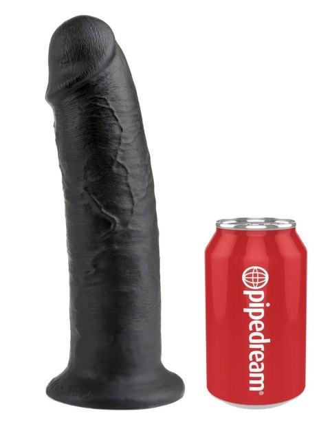 Dildo bez lateksu czarne 25cm King Cock