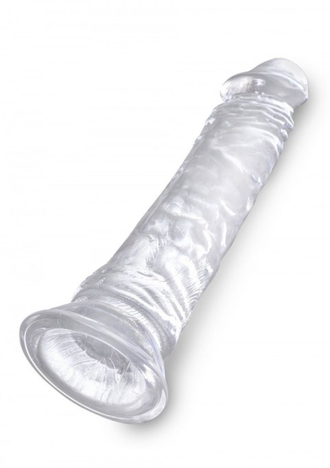 Dildo silikonowe przeźroczyste 21.6cm King Cock