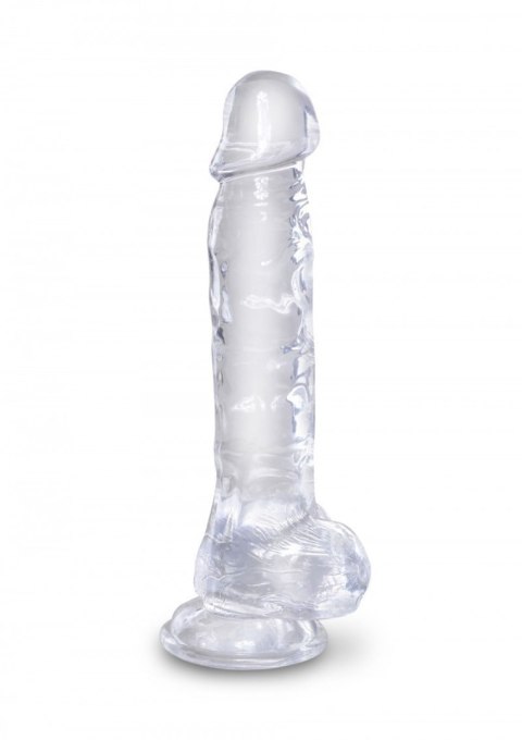 Dildo żelowe przeźroczyste 20.3cm King Cock