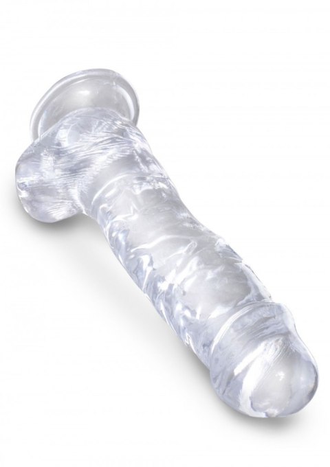 Dildo żelowe przeźroczyste 20.3cm King Cock